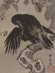 Corvo su un ramo, ca. 1887