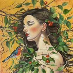 La donna della foresta serena