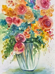 Bouquet floreale dai colori vivaci