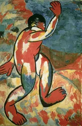 Un bagnante, 1911