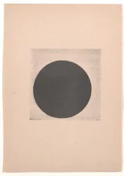 Cerchio nero per “Dal cubismo e futurismo al suprematismo: un nuovo realismo nella pittura”