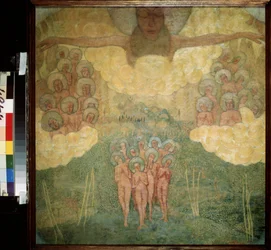 Bozzetto per un affresco. Il trionfo dei cieli