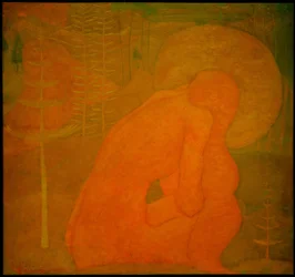 Preghiera (studio per un affresco)