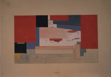 Suprematismo. Schizzo per un sipario teatrale