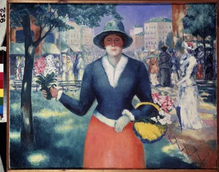 Una fioraia