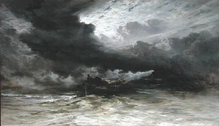 Rimorchiatore e chiatta di legname