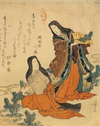 Italia, Genova, Keisai Eisen (1790-1848), xilografia