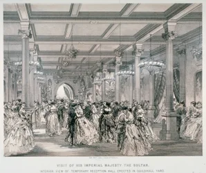 Ricevimento per il Sultano di Turchia, Guildhall, Città di Londra, 1867