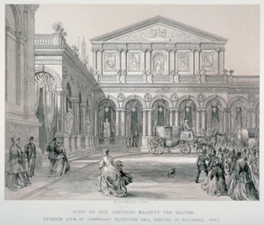 Visita di Abd-ul-Aziz, Sultano della Turchia alla Guildhall, Città di Londra
