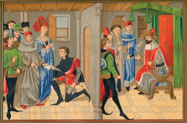 Scena dal racconto di Renaud De Montauban, XV secolo, 1849