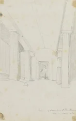 Interno degli scavi di Beni Hassan, Egitto