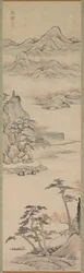 Paesaggio con barcaioli, fine XVIII-inizio XIX secolo