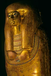 Sarcofago dorato di Tjuya, KV 46; Valle dei Re; regno di Amenhotep III. Tjuya era
