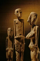 Figurine in avorio di ippopotamo ed elefante, alte 2 piedi, dalla valle di Beersheba, figurine scolpite