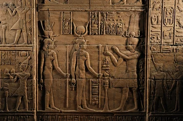 Ultimi Faraoni MM7836, Egitto, Tempio di File, Aswan, Tolemaico, Tempio di Iside, Tolomeo I, 2011 (foto)