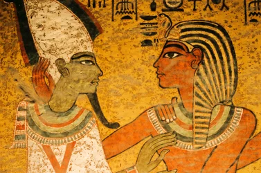 Pittura sulla parete nord della tomba; Osiride; KV 62, Tutankhamon e l