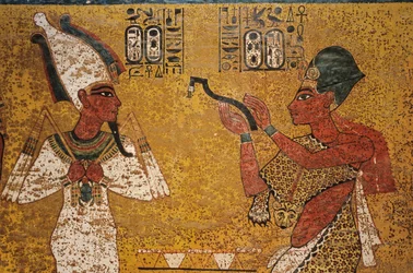 Parete della tomba; Nord; Aye; Apertura della bocca, KV 62, Tutankhamon e l