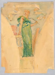 Personificazione di "Costruzione," studio per la cupola del Manufacturer