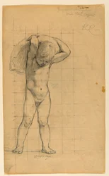 Studio per "Commercio," "Il progresso della civiltà: La fucina, il commercio e l