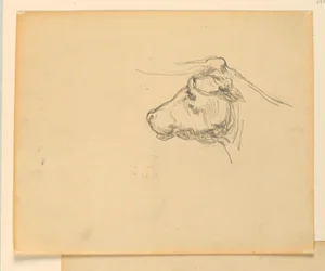 Studio per "Pastore", "Il progresso della civiltà: Caccia, Pastorizia, Agricoltura," Campidoglio dello Stato, Des Moines, IA