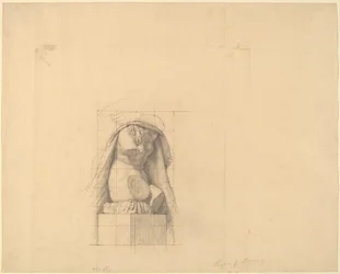 Studio di un torso in gesso
