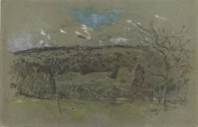 Paesaggio collinare in colori autunnali