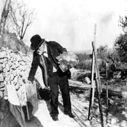 Paul Cezanne che dipinge ad Aix-en-Provence