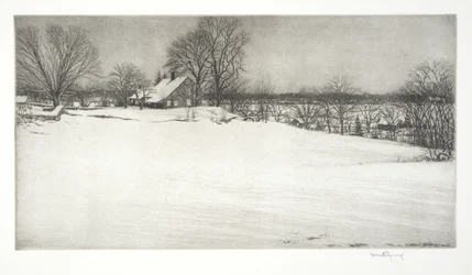 Sentiero campestre, sera