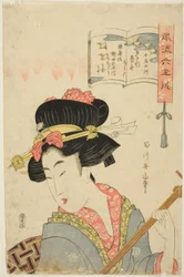 Il fiume dei piviere (Chidori Tamagawa), dalla serie "Sei fiumi gioiello alla moda (Furyu Mu Tamagawa)"