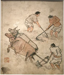 Scena di lavoro agricolo