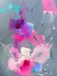 Fiori astratti dai colori vivaci
