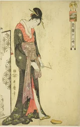 Ora del Bue [2am] (Ushi no koku), dalla serie "Le Dodici Ore a Yoshiwara (Seiro juni toki tsuzuki)"
