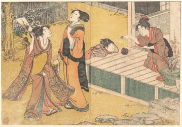 Giochi di Capodanno, dal libro stampato «Fiori delle quattro stagioni» (Shiki no hana)