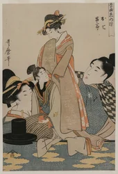 Oshichi e Kichisaburo (dalla serie Musica sul tema della costanza nell