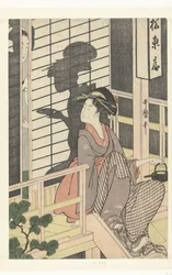 Cameriera della casa da tè Matsu Higashiya