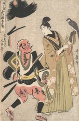 Dipinti souvenir da Otsu, stoccati a Edo Edo shi-ire Otsu miyage Fante ..., ca. 1802-3