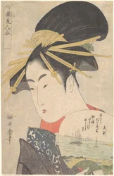 La cortigiana Konosumi, dalla serie Bellezze del quartiere meridionale (Nangoku bijin awase)