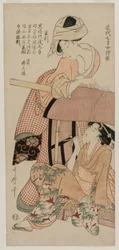 Donne vicino a un Palanchino, fine 1790