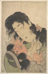 Yamauba gioca con Kintarō