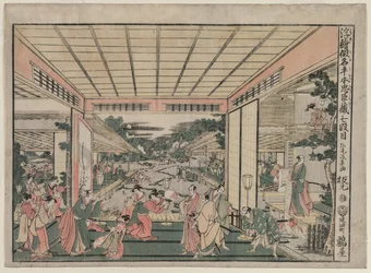 Chushingura: Atto VII (dalla serie Immagini prospettiche per La Casa del Tesoro della Lealtà)