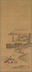 Minamoto no Nakakuni visita Lady Kogō