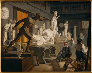 La Sala delle Antichità del Palazzo di Charlottenborg, Copenaghen (dipinto su tela)