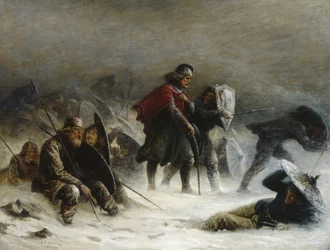Re Sverre in una bufera nelle montagne di Voss