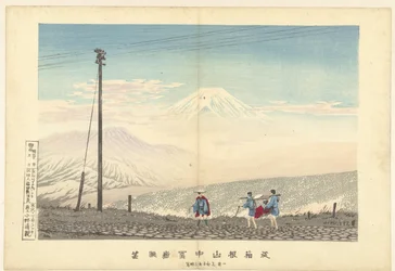 Vista del Fuji nelle montagne di Hakone
