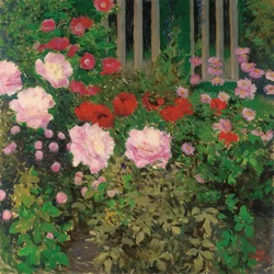 Fiori e recinzione del giardino