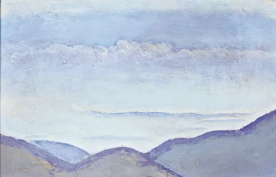 Berge - Montagne ... (olio su cartone)