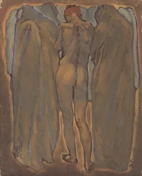 Nudo femminile (olio su tavola)