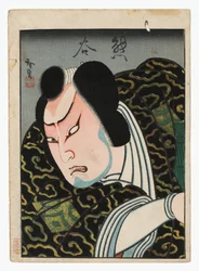 Onoe Tamizo come Kumagai, 1848 circa (Stampa osaka in foglio singolo)