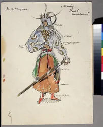 Bozzetto di costume per l