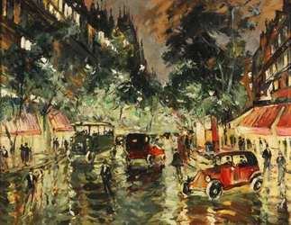 Notte piovosa a Parigi, anni 1930